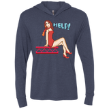 Pixel Pinup Pauline Triblend Long Sleeve Hoodie Tee