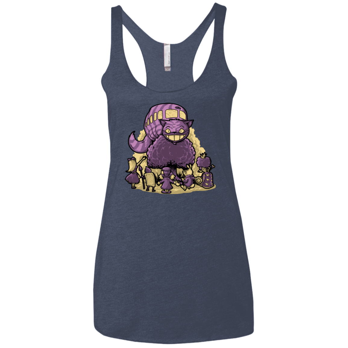 TRAVELING WONDERLAND Women's Triblend Racerback Tank