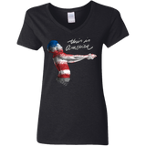 America Women's V-Neck T-Shirt