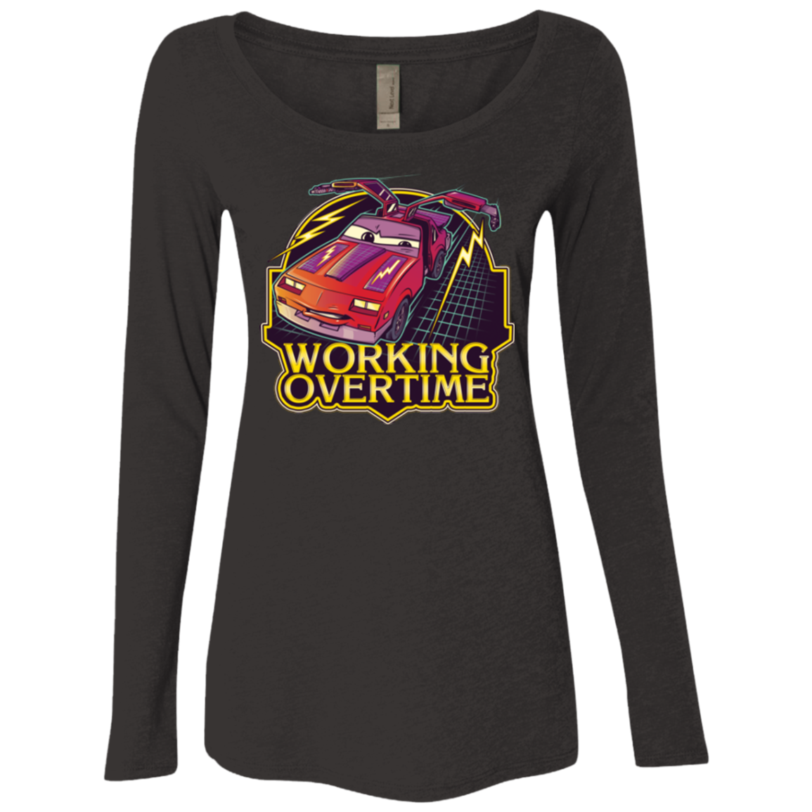 Working Overtime Women's Triblend Long Sleeve Shirt