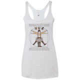 VITRUVIAN TRAINEE Women's Triblend Racerback Tank