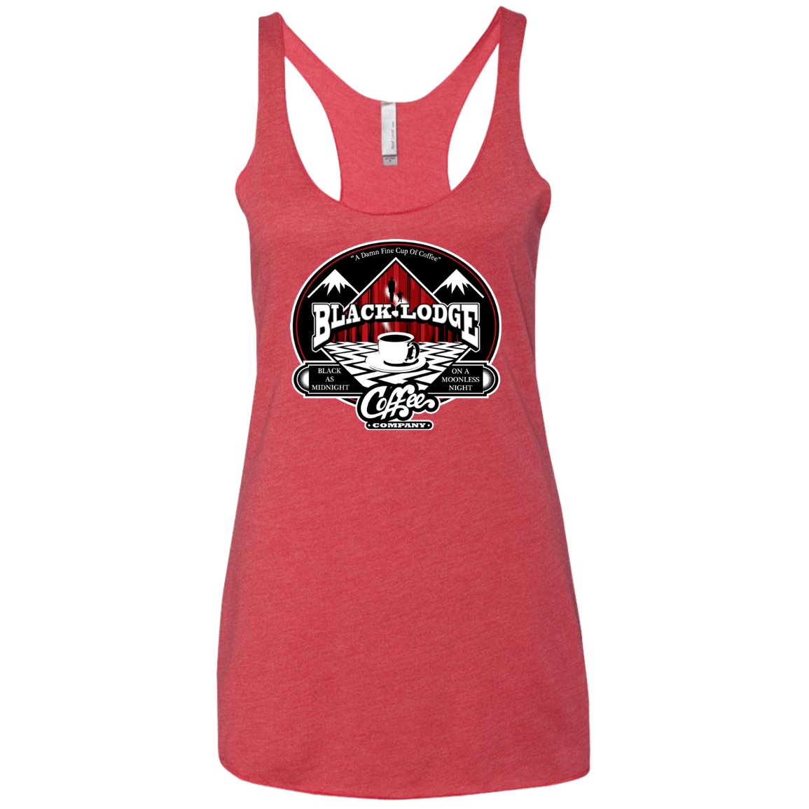 Black Lodge Coffee Company Women's Triblend Racerback Tank