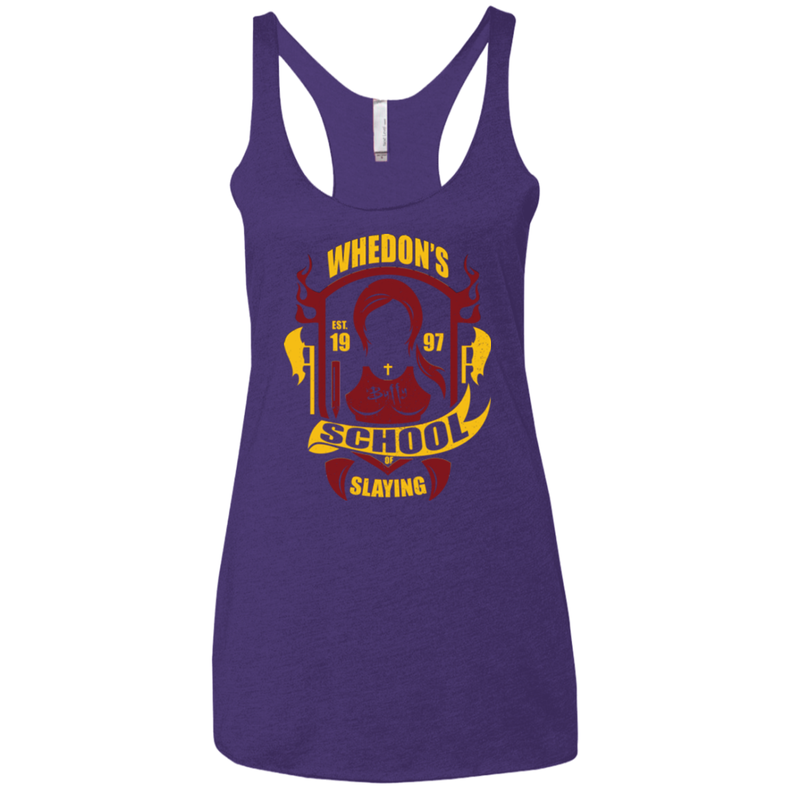 School of Slaying Women's Triblend Racerback Tank