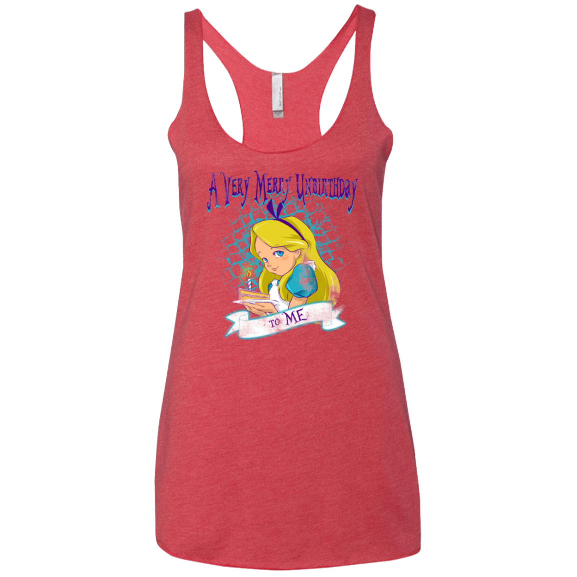 A Very Merry Un-Birthday Women's Triblend Racerback Tank