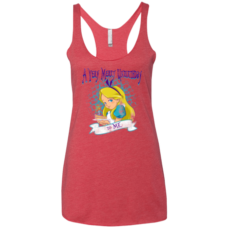 A Very Merry Un-Birthday Women's Triblend Racerback Tank