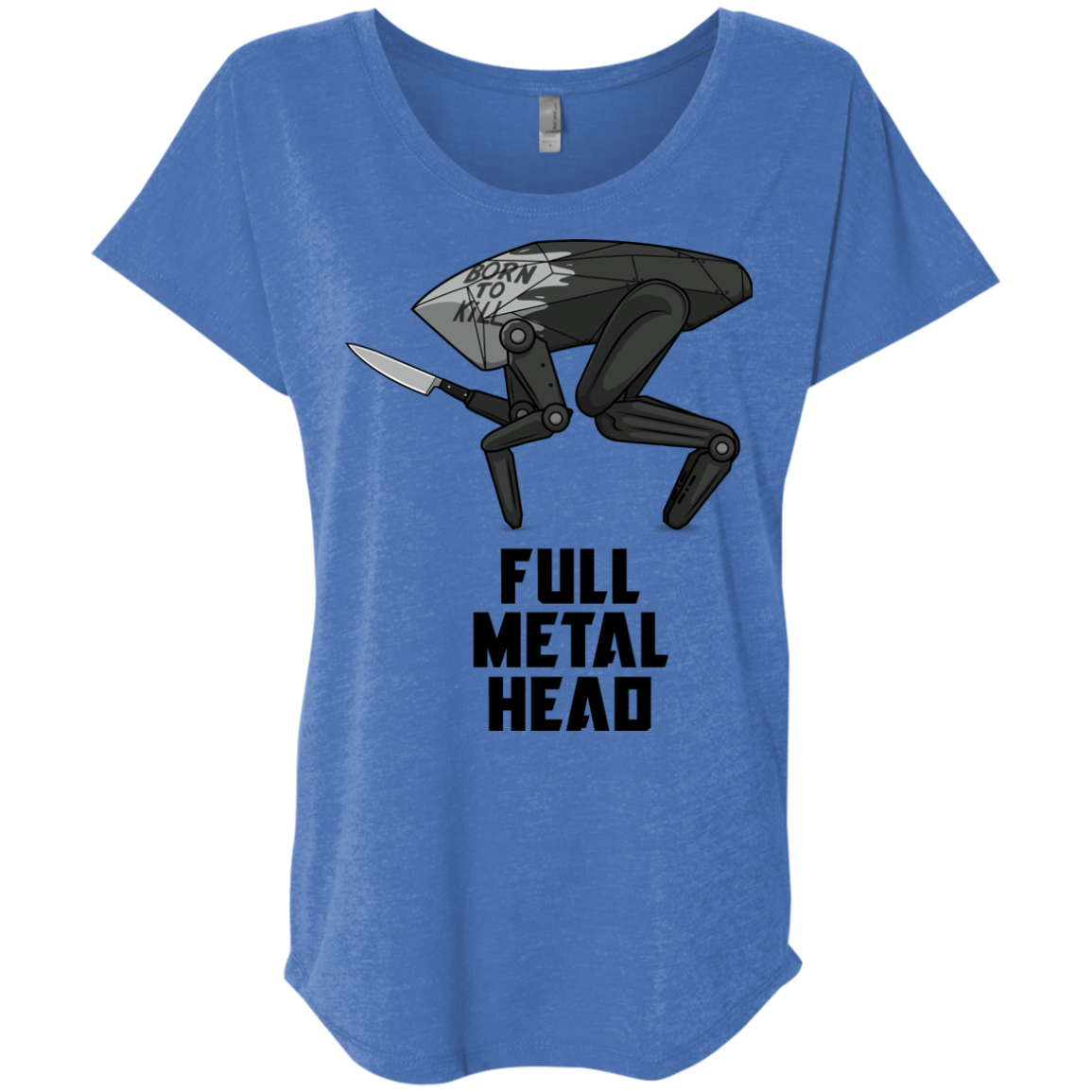 Full Metal Head Triblend Dolman Sleeve