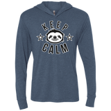 Keep Calm Triblend Long Sleeve Hoodie Tee