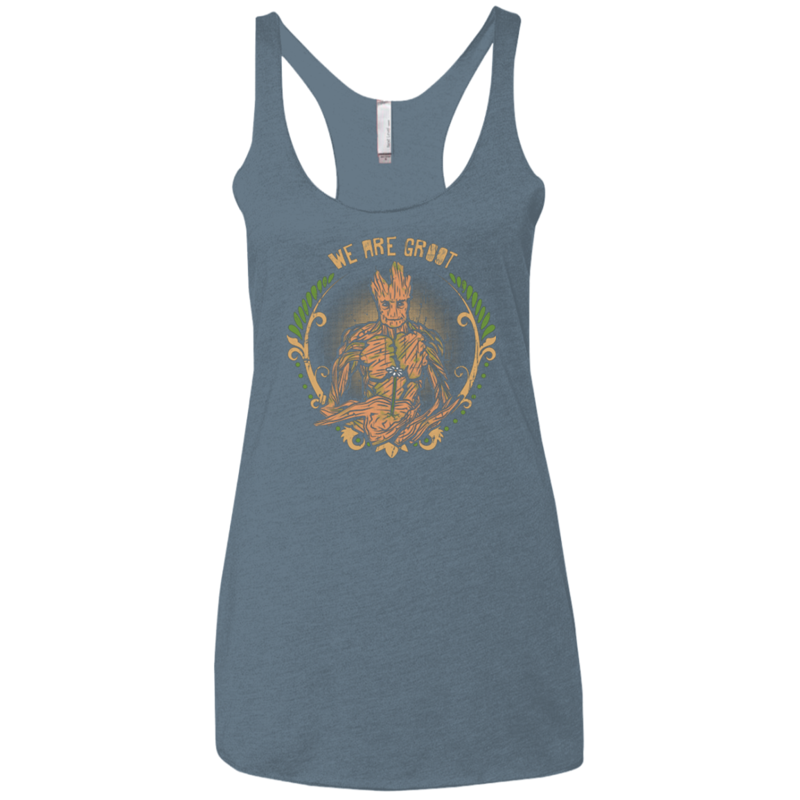 We are Groot Women's Triblend Racerback Tank