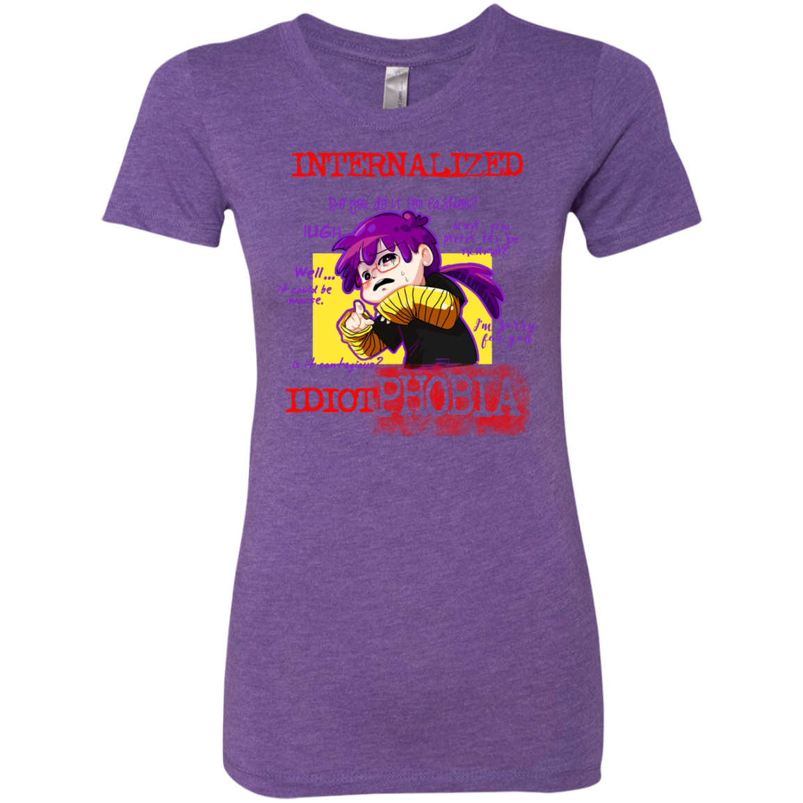 Idiot phobia Women's Triblend T-Shirt