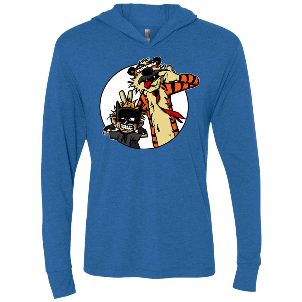 Gothams Finest Triblend Long Sleeve Hoodie Tee