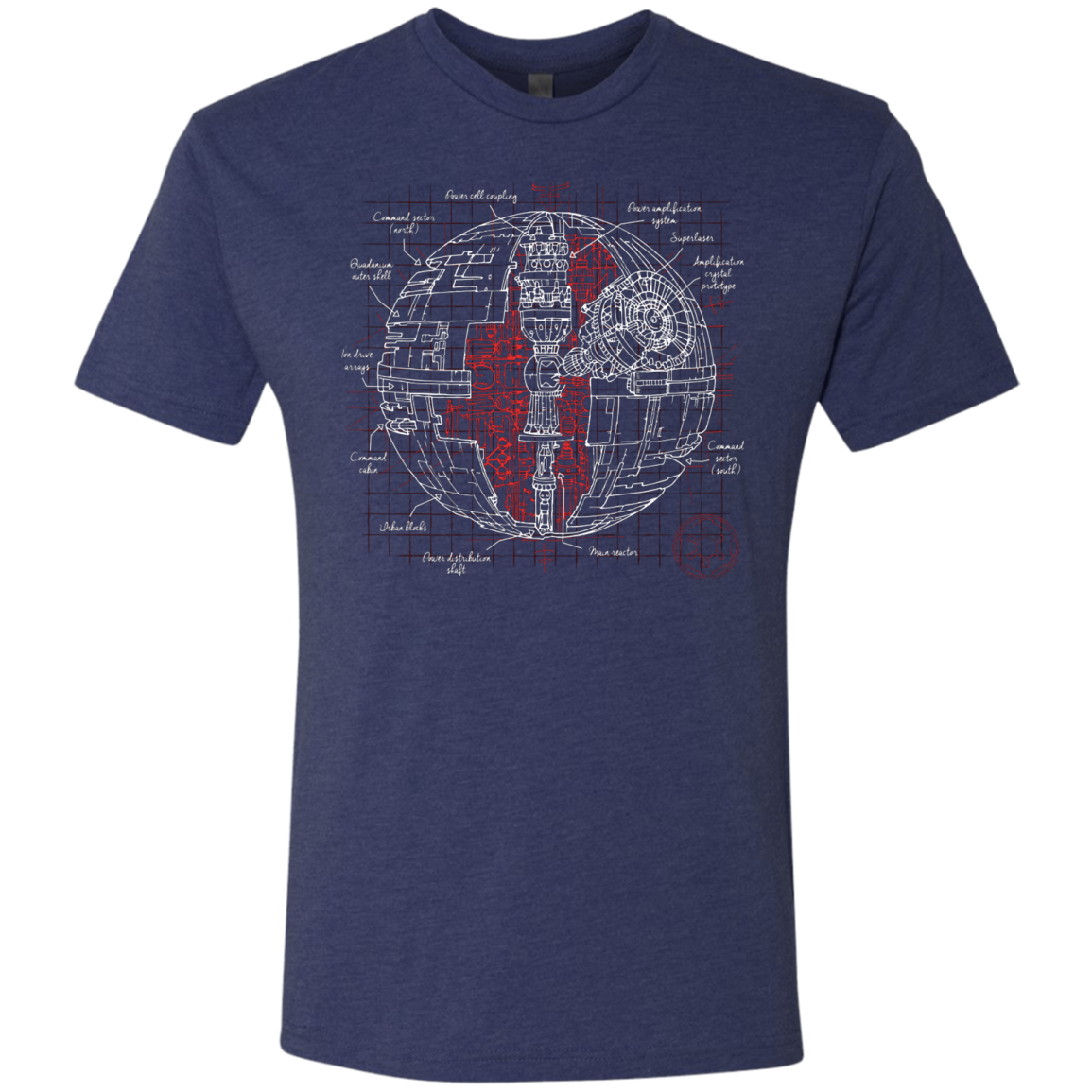 Death Star Plan Men's Triblend T-Shirt