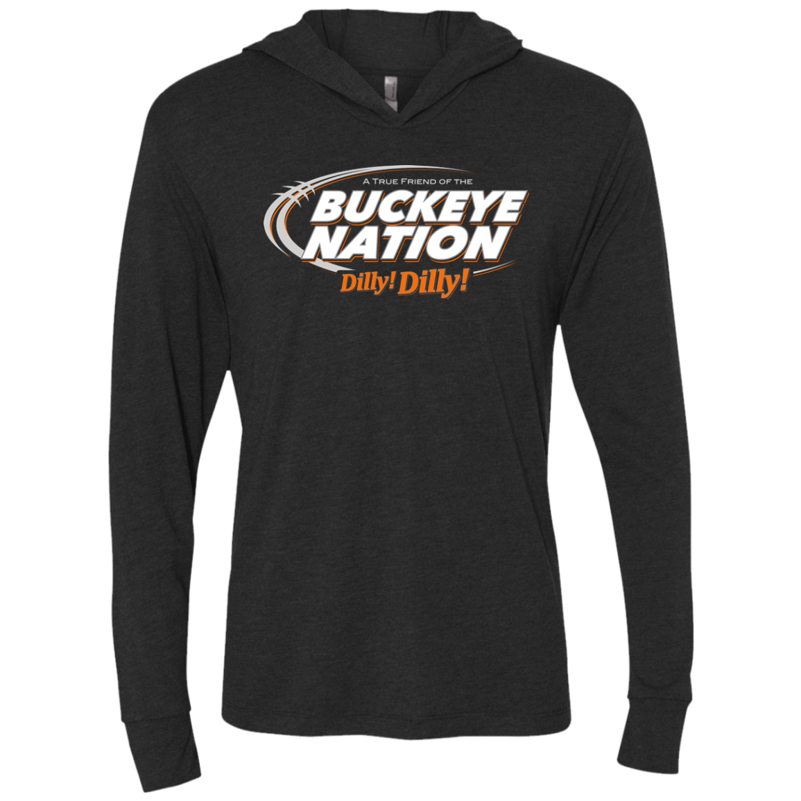 Ohio State Dilly Dilly Triblend Long Sleeve Hoodie Tee