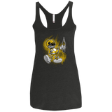 Yellow Ranger Artwork Women's Triblend Racerback Tank