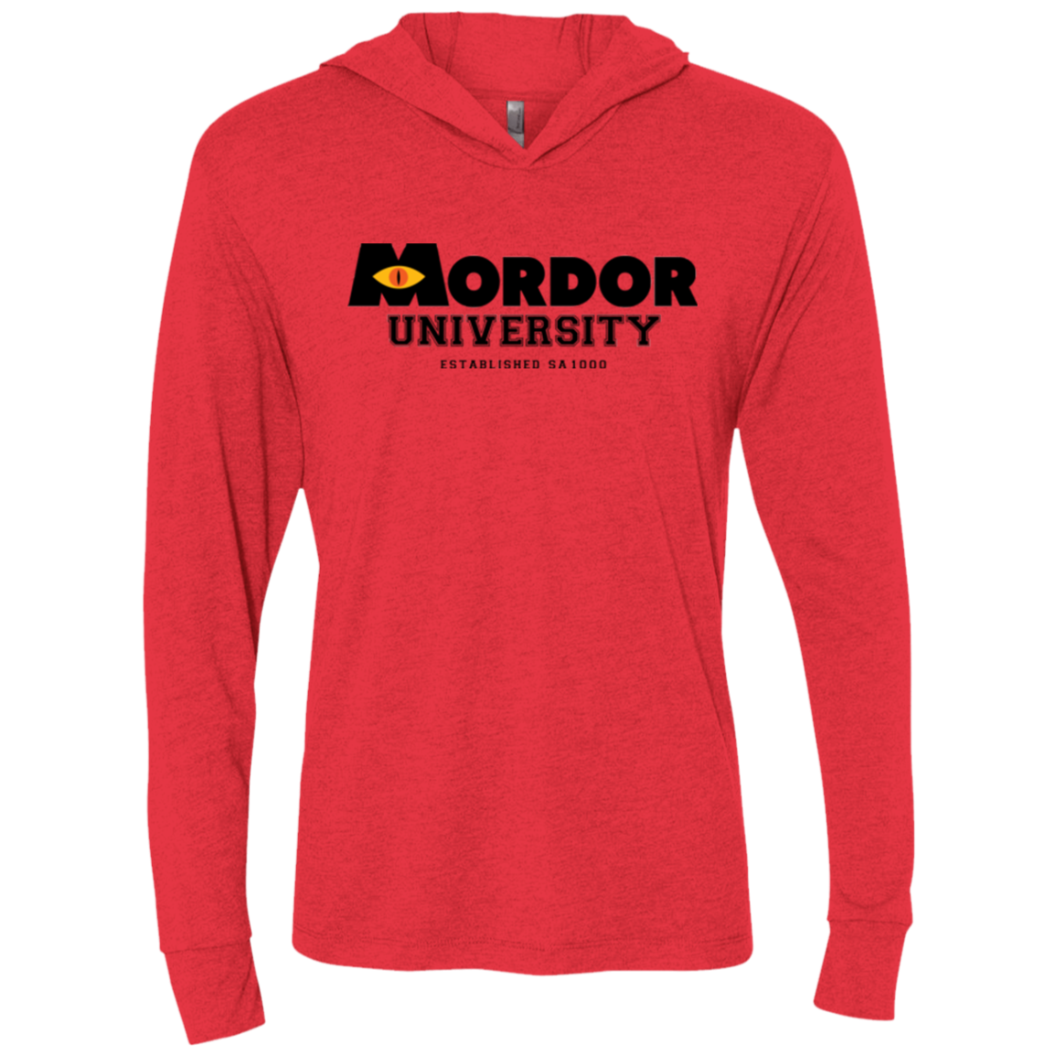 School To Rule Them All Triblend Long Sleeve Hoodie Tee