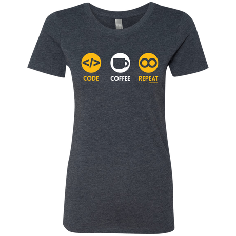 Code Coffee Repeat Women's Triblend T-Shirt