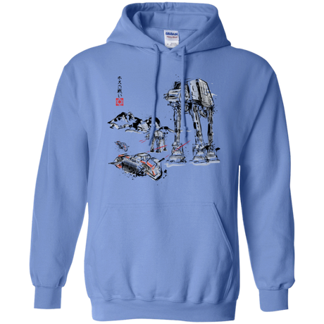 Battle in the Snow Sumi e Pullover Hoodie