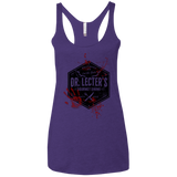 Dr. Lecter's Gourmet Dining Women's Triblend Racerback Tank