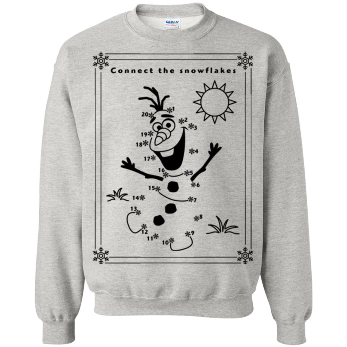 Connect the snowflakes Crewneck Sweatshirt