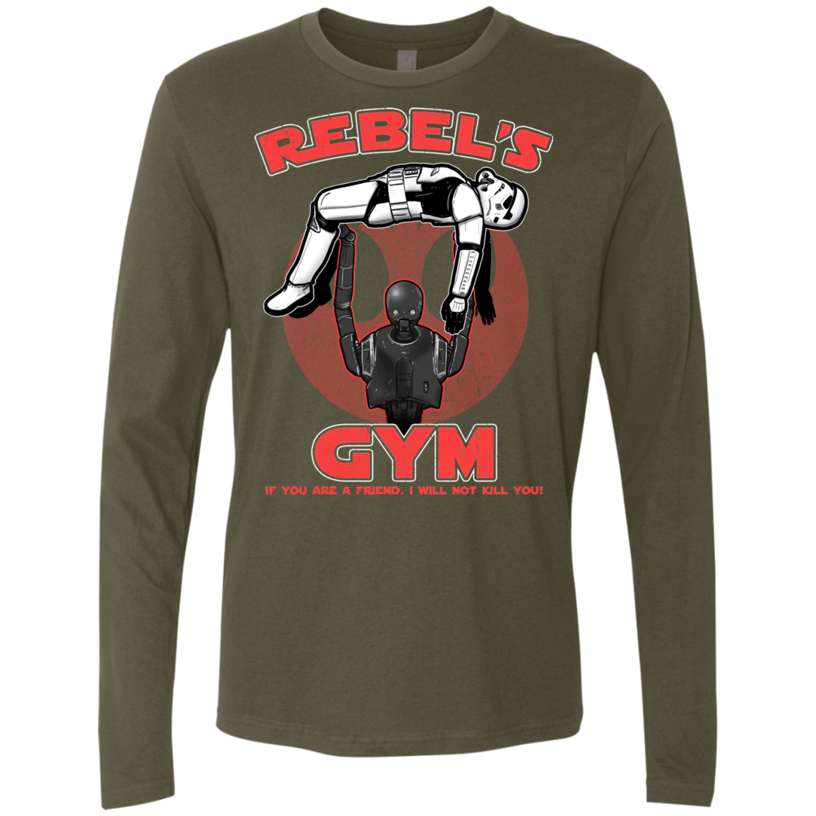 Rebel's Gym Men's Premium Long Sleeve
