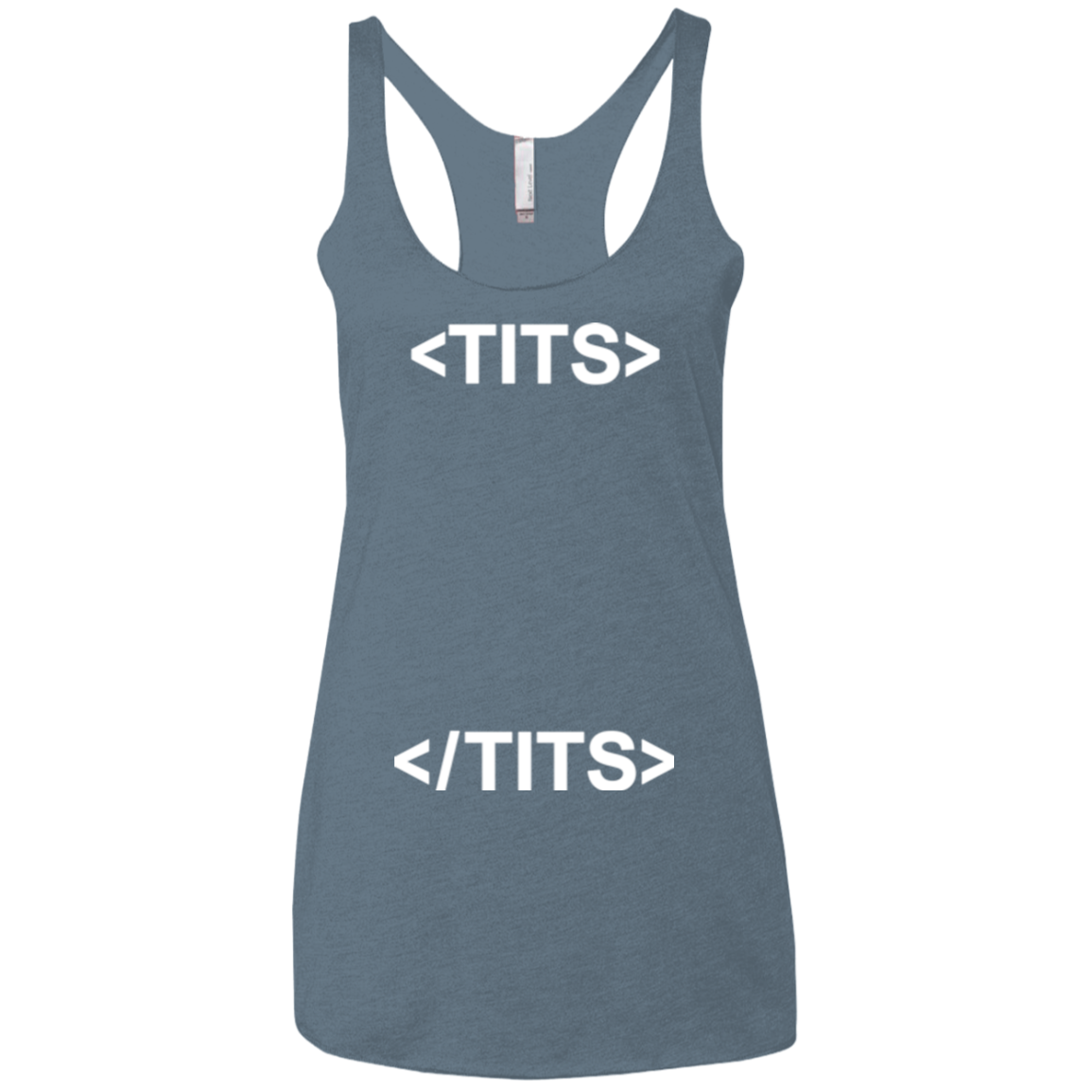 Tits Women's Triblend Racerback Tank