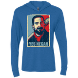 Yes Negan Triblend Long Sleeve Hoodie Tee