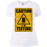 Caution I'm Texting Women's Premium T-Shirt