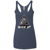 Wake Up Women's Triblend Racerback Tank