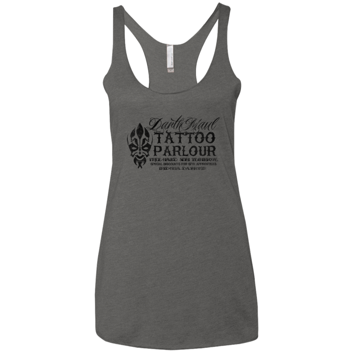 Darth Maul Tattoo Parlour Women's Triblend Racerback Tank