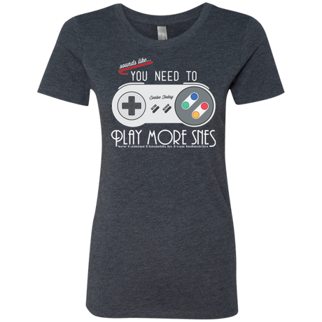 Evolve Today! Play More SNES Women's Triblend T-Shirt