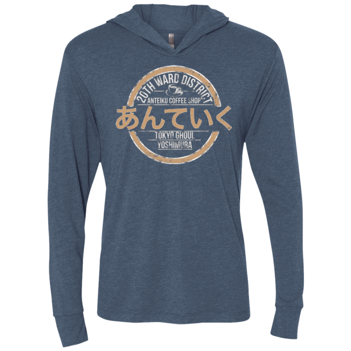 Anteiku coffee shop Triblend Long Sleeve Hoodie Tee