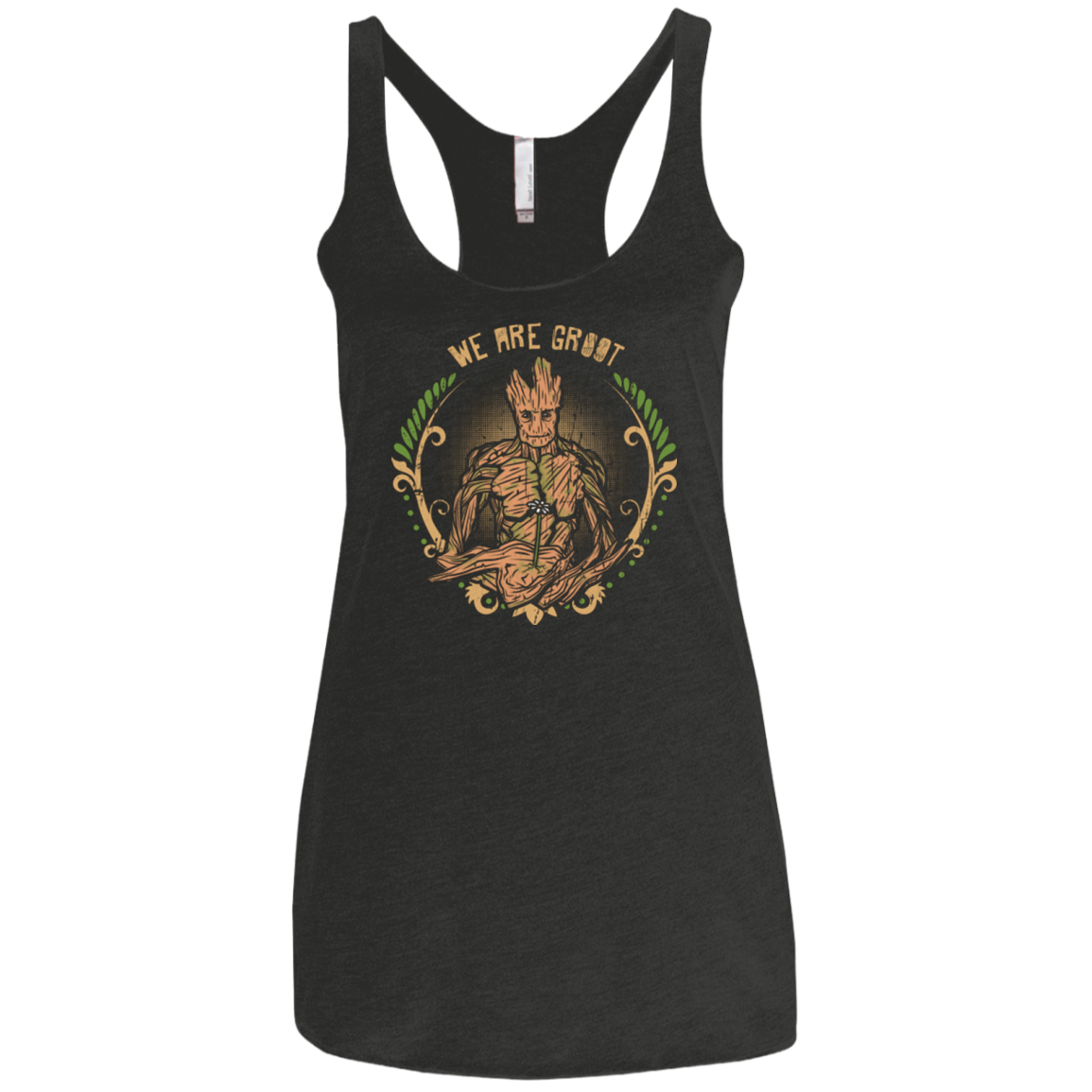 We are Groot Women's Triblend Racerback Tank