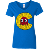 Poly Pac Man Women's V-Neck T-Shirt