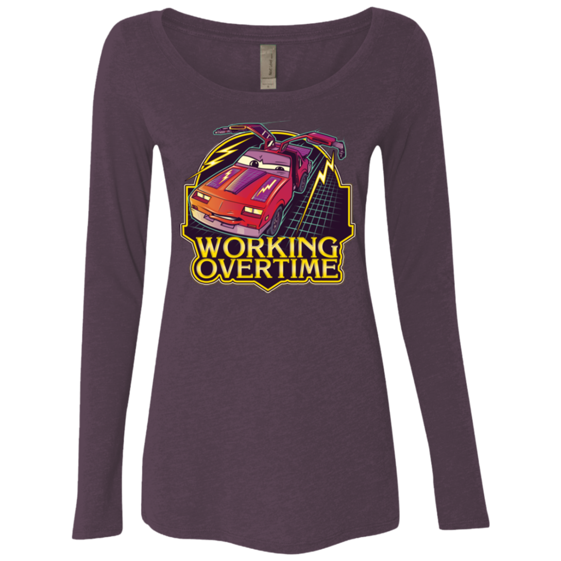 Working Overtime Women's Triblend Long Sleeve Shirt