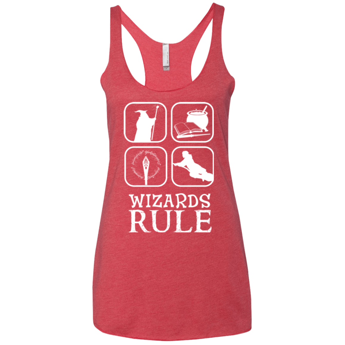 Wizards Rule Women's Triblend Racerback Tank