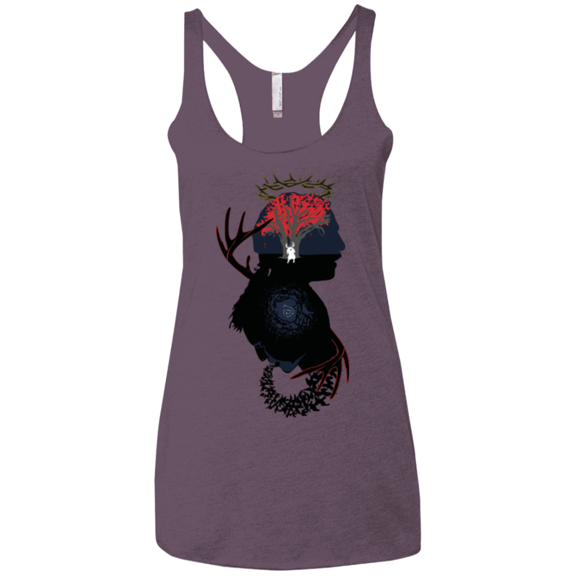 Spiral Detective Women's Triblend Racerback Tank