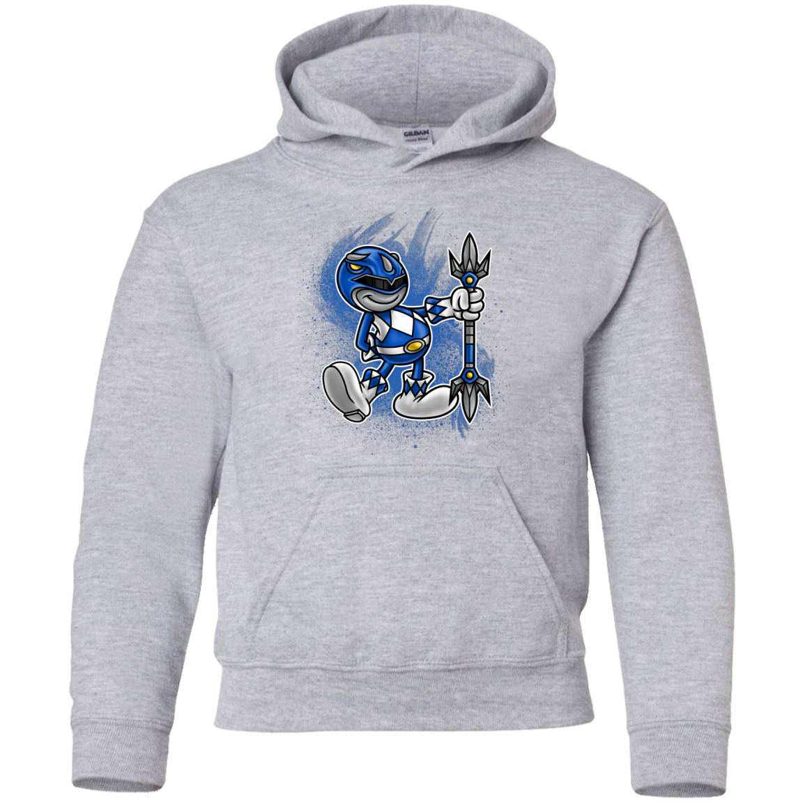 Blue Ranger Artwork Youth Hoodie