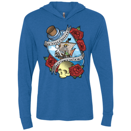 The Pirate King Triblend Long Sleeve Hoodie Tee