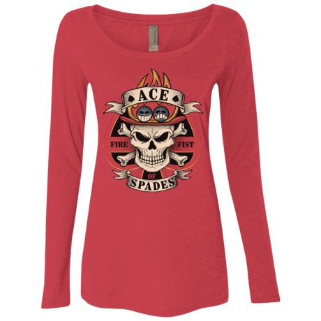 Ace of Spades Women's Triblend Long Sleeve Shirt