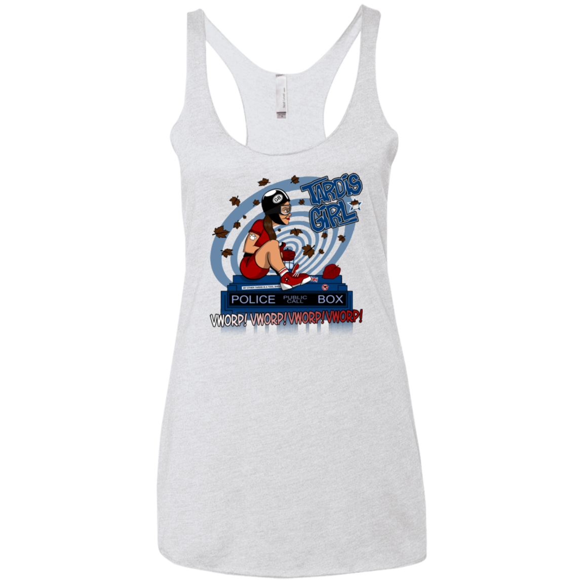 Tardis Girl Women's Triblend Racerback Tank