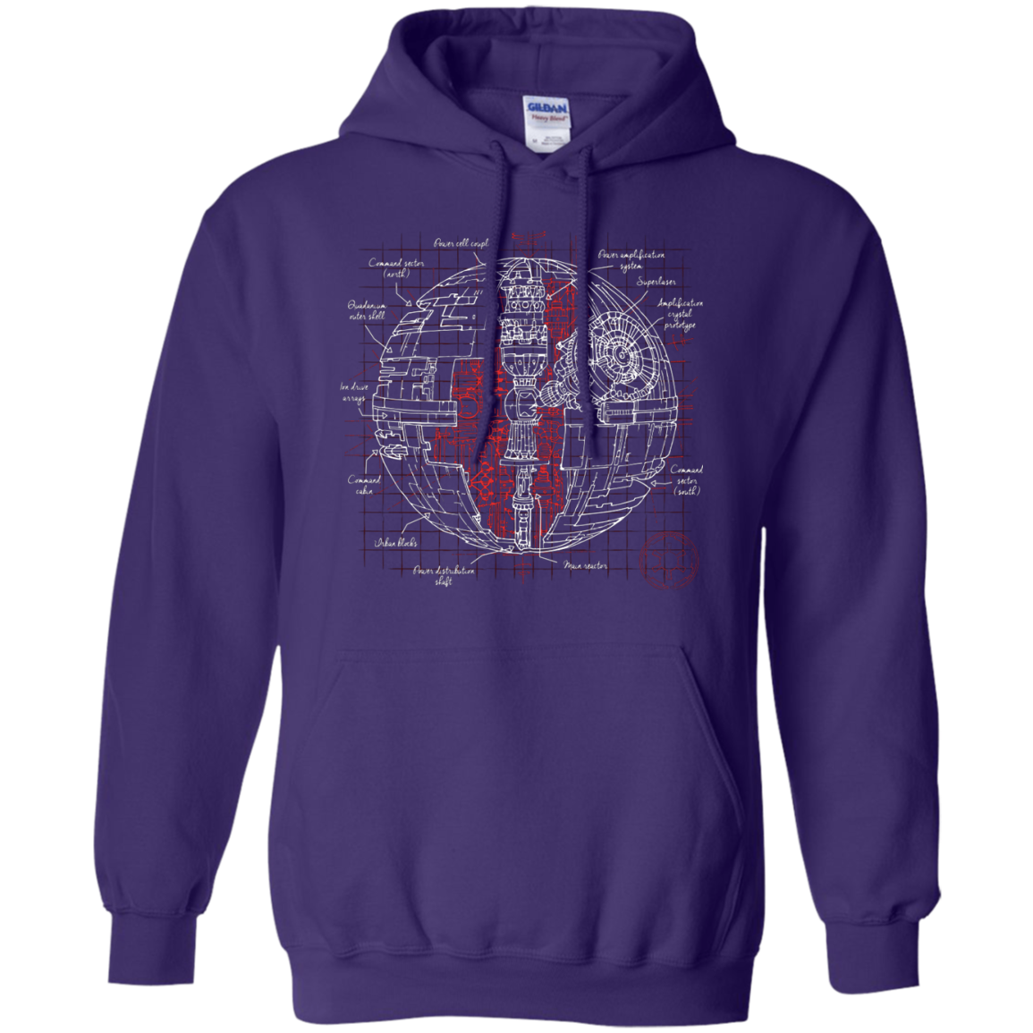 Death Star Plan Pullover Hoodie