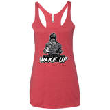 Wake Up Women's Triblend Racerback Tank