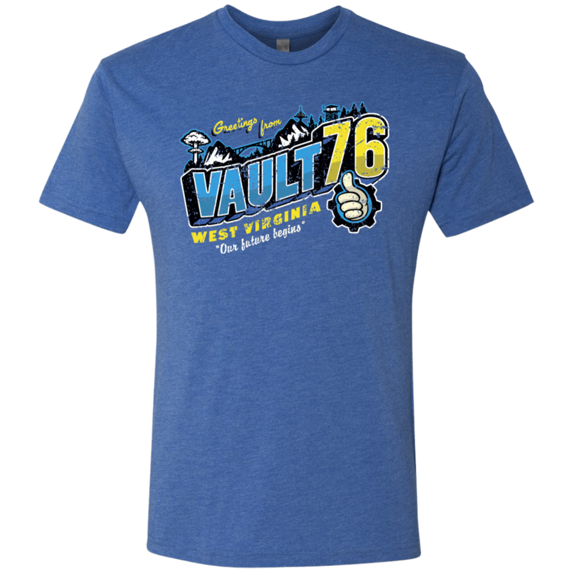 Greetings from WV Vault Men's Triblend T-Shirt