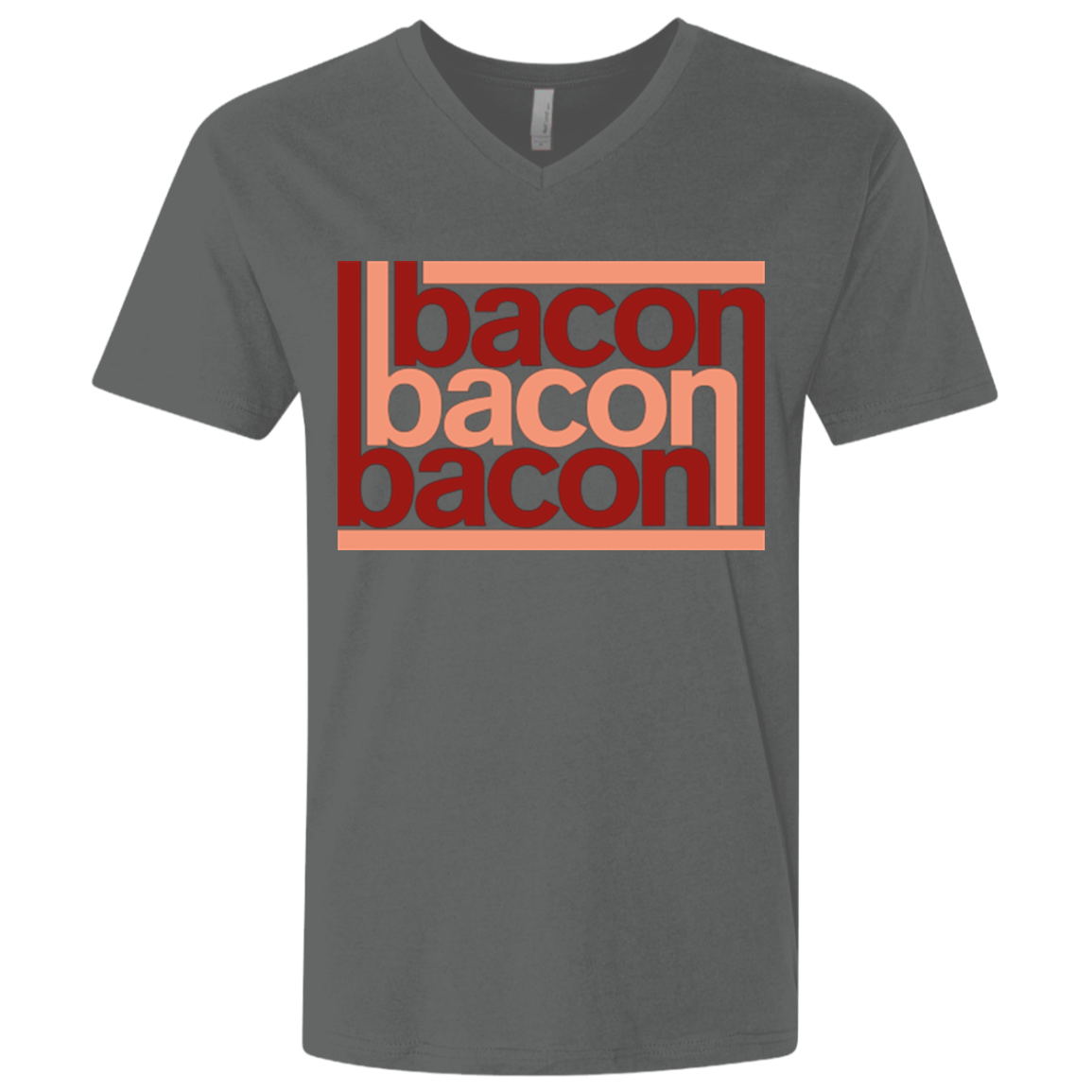 Bacon-Bacon-Bacon Men's Premium V-Neck