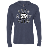 Keep Calm Triblend Long Sleeve Hoodie Tee