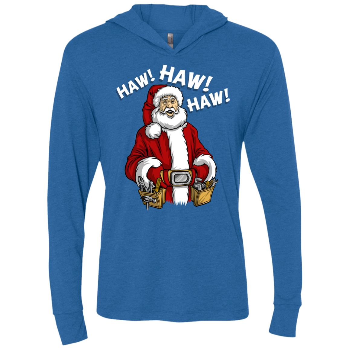 The Santa Clause tool man Taylor Triblend Long Sleeve Hoodie Tee