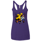 Big Bird and Worm Women's Triblend Racerback Tank