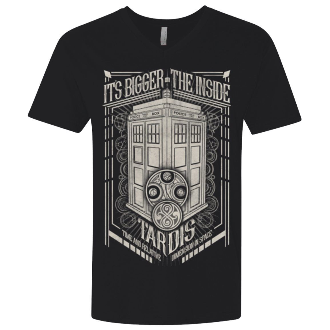 The Vintage Series - It's Bigger on The Inside Men's Premium V-Neck