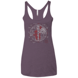 Death Star Plan Women's Triblend Racerback Tank