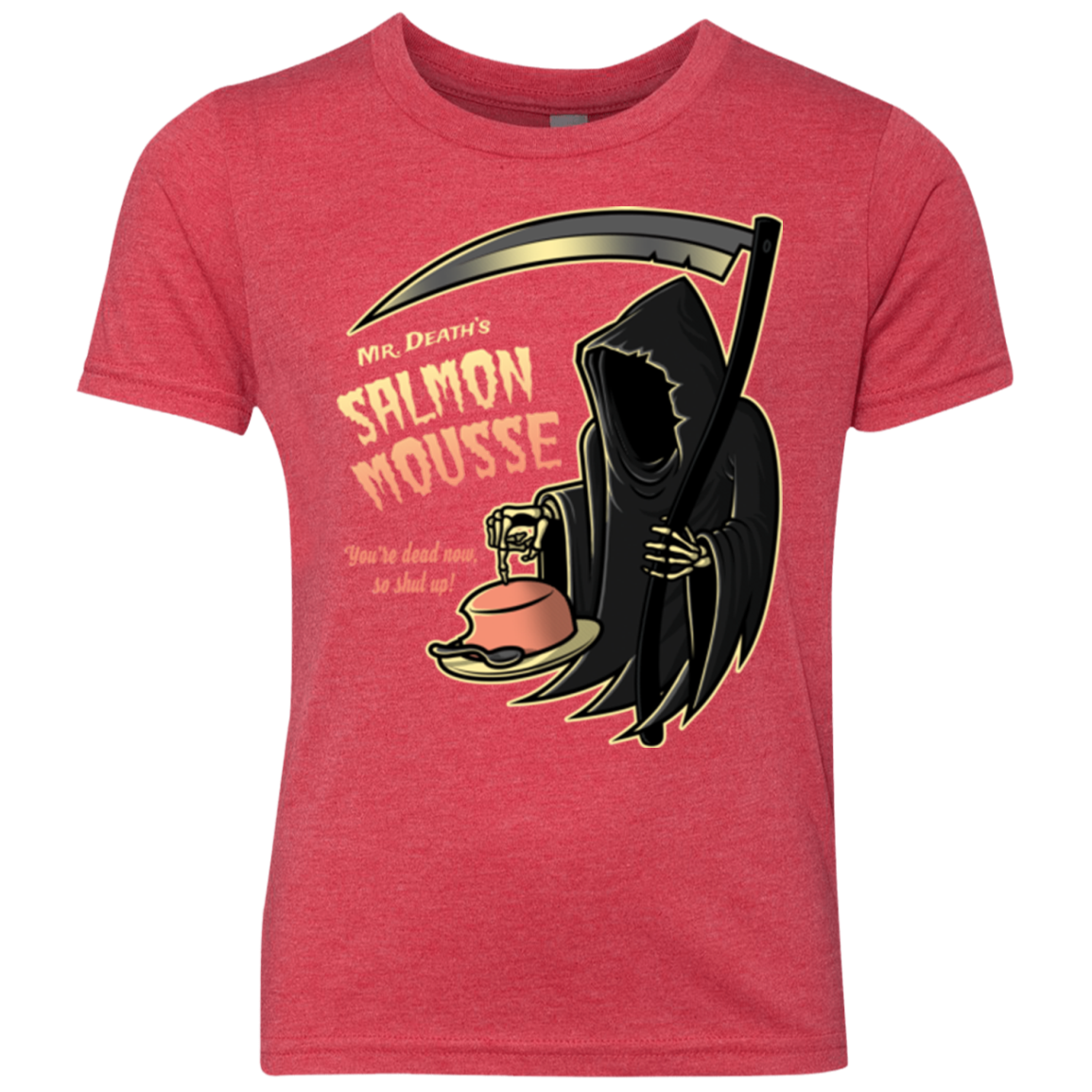 The Salmon Mousse Youth Triblend T-Shirt