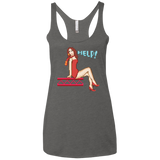 Pixel Pinup Pauline Women's Triblend Racerback Tank